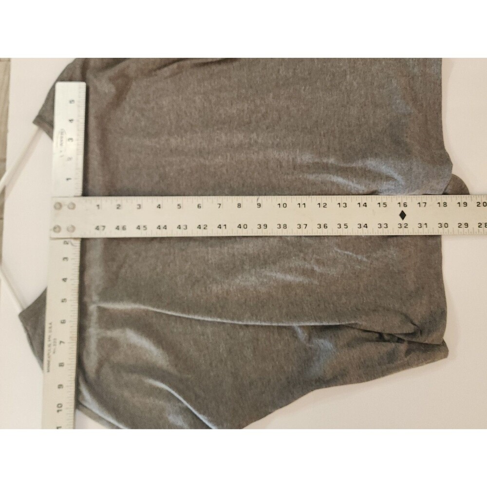 A45 Under Armour Front-Tie Cropped / Peek Hole T-Shirt - Charcoal Grey - NWT -XL - Picture 6 of 6